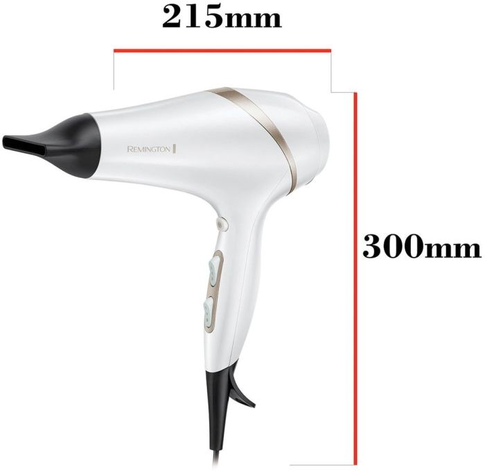 Фен Remington HydraLuxe, 2300Вт, режимов-3, дифузор, иониз-я, хол. обдув, белый