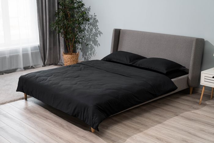 Пододеяльник Ardesto Mix&Match Premium, 160х220см, 100% хлопок, сатин,  черный
