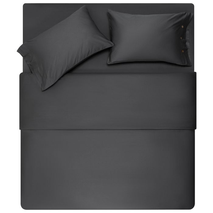 Простынь на резинке Ardesto Mix&Match Premium, 180x200+30см, 100% хлопок, сатин, серый