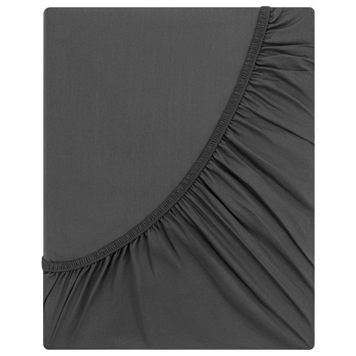 Простынь на резинке Ardesto Mix&Match Premium, 180x200+30см, 100% хлопок, сатин, серый