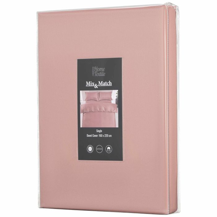 Пододеяльник Ardesto Mix&Match Premium, 160х220см, 100% хлопок, сатин,  розовый светлый