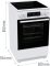 Плита Gorenje электрическая стеклокерамическая, 70л, 50x60см, дисплей,  приготовление с паром, программатор, белый