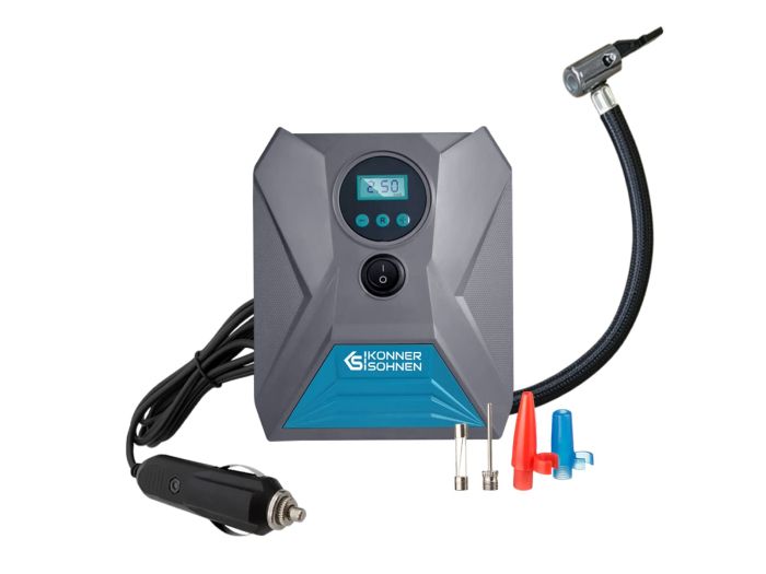 Компрессор автомобильный Konner&Sohnen KS P10, 12В, 120Вт, 150psi, 25л/мин, 0.8кг