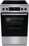 Плита Gorenje електрична склокерамічна, 70л, 50x60см, дисплей, приготування з паром, програматор, нерж