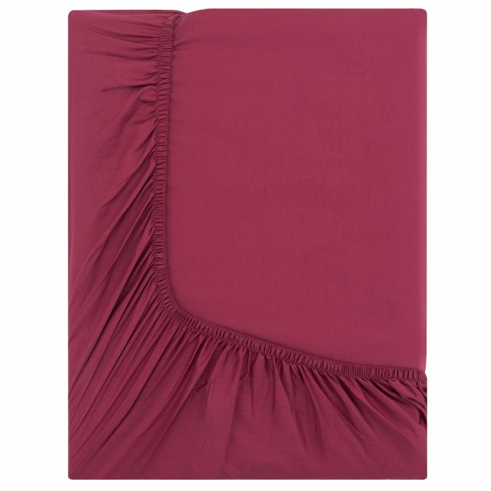 Простынь на резинке Ardesto Mix&Match, 180x200+30см, 100% хлопок, сатин, бордовый
