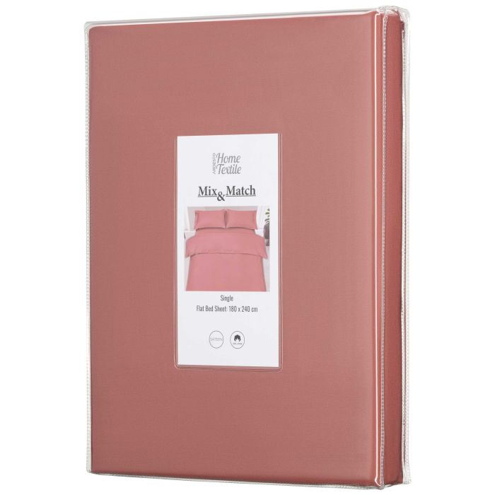 Простынь на резинке Ardesto Mix&Match, 180x200+30см, 100% хлопок, сатин, коричневый светлый