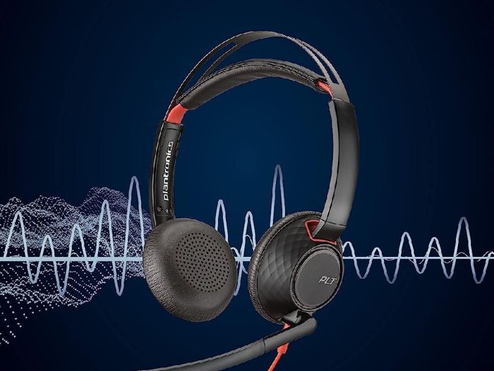 Гарнитура компьютерная стерео On-ear Poly Blackwire 5220, USB-A, USB-C, 3.5 мм, всенаправленный, noise canceling, черный