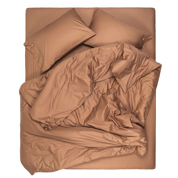 Простирадло на резинці Ardesto Mix&Match, 180x200+30см, 100% бавовна, сатин, коричневий