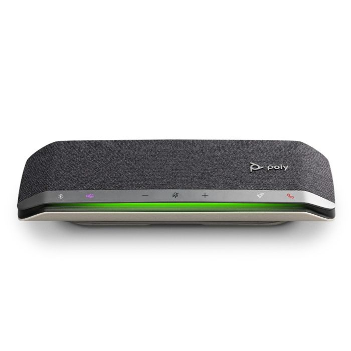 Спікерфон Poly Sync 40-M, сертифікат Microsoft Teams, 3 x Bi-Mic, радіус 2,5 м, USB-A, USB-C, Bluetooth, сірий