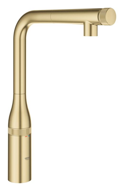 Змішувач для кухні Grohe Accent Smart Control, довж.виливу - 199мм, поворотний/витяжний, вентиль/кнопка, матовий прохолодний схід сонця