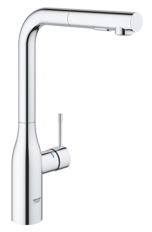 Змішувач для кухні Grohe Accent, довж.виливу - 204мм, поворотний/витяжний, 1важіль, хром