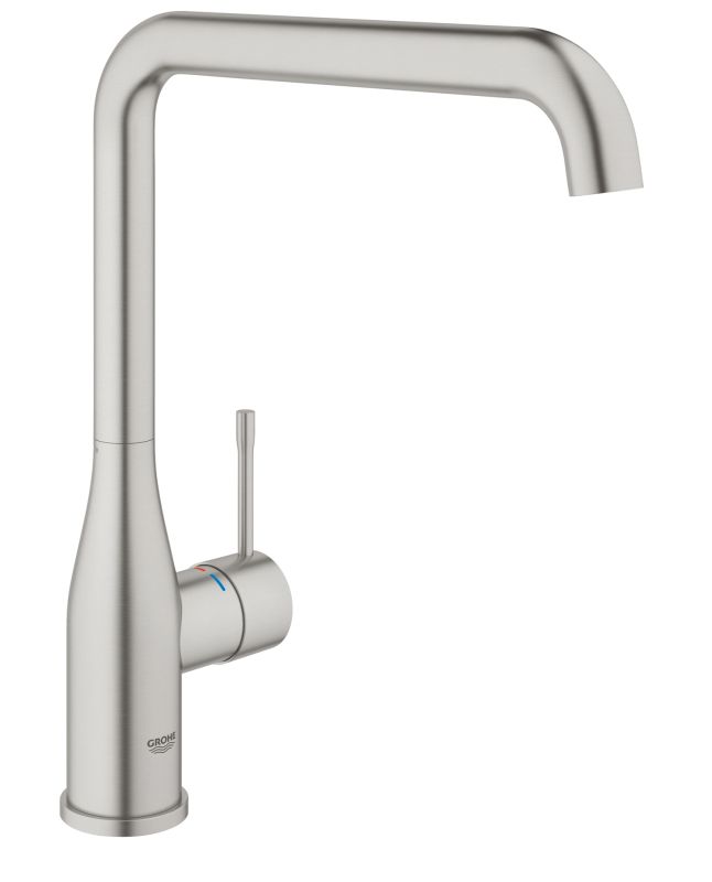 Смеситель для кухни Grohe Accent, дл.излива - 220мм, поворотный, 1рычаг, супер сталь