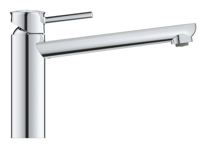Змішувач для кухні Grohe BauClassic, довж.виливу - 222мм, поворотний, 1важіль, хром