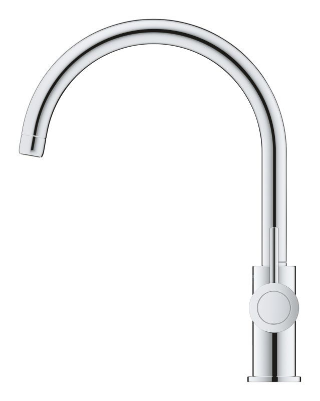 Змішувач для кухні Grohe BauClassic, довж.виливу - 223мм, поворотний, 1важіль, хром