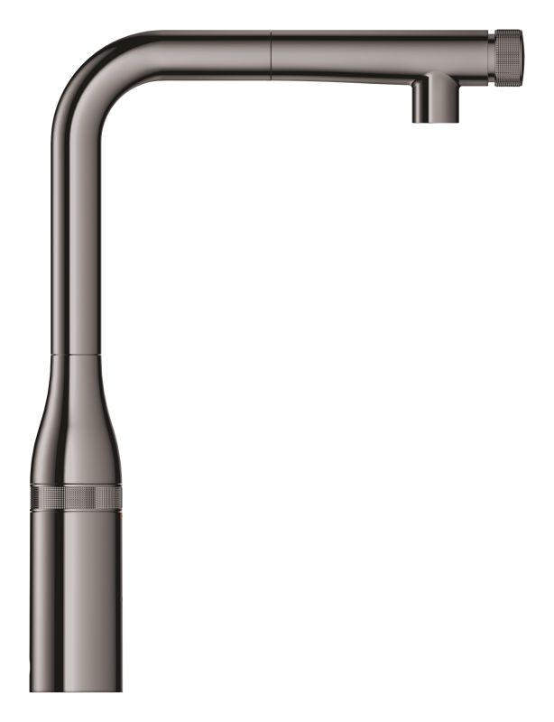 Змішувач для кухні Grohe Essence Smart Control, довж.виливу - 199мм, поворотний/витяжний, вентиль/кнопка, графіт