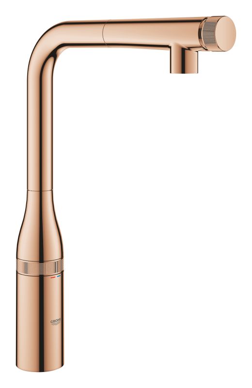 Смеситель для кухни Grohe Essence Smart Control, дл.излива - 199мм, поворотный/вытяжной, вентиль/кнопка, теплый закат