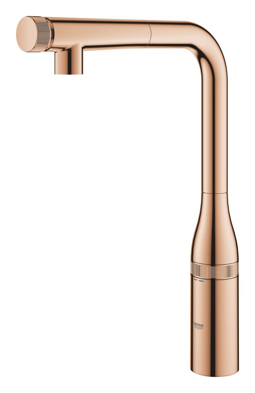 Смеситель для кухни Grohe Essence Smart Control, дл.излива - 199мм, поворотный/вытяжной, вентиль/кнопка, теплый закат