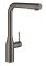 Змішувач для кухні Grohe Essence, довж.виливу - 204мм, поворотний/витяжний, 1важіль, графіт