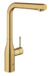 Змішувач для кухні Grohe Essence, довж.виливу - 204мм, поворотний/витяжний, 1важіль, матовий прохолодний схід сонця