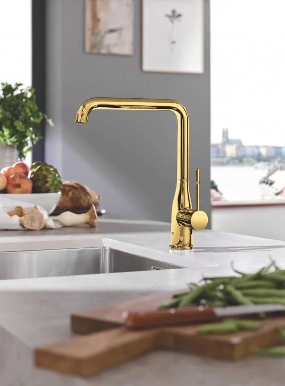 Смеситель для кухни Grohe Essence, дл.излива - 220мм, поворотный, 1рычаг, прохладный восход солнца
