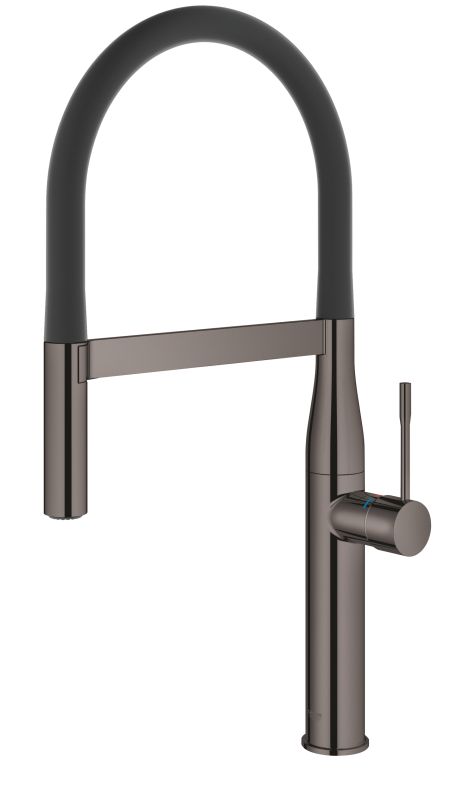 Змішувач для кухні Grohe Essence, довж.виливу - 240мм, поворотний/гнучкий, 1важіль, графіт