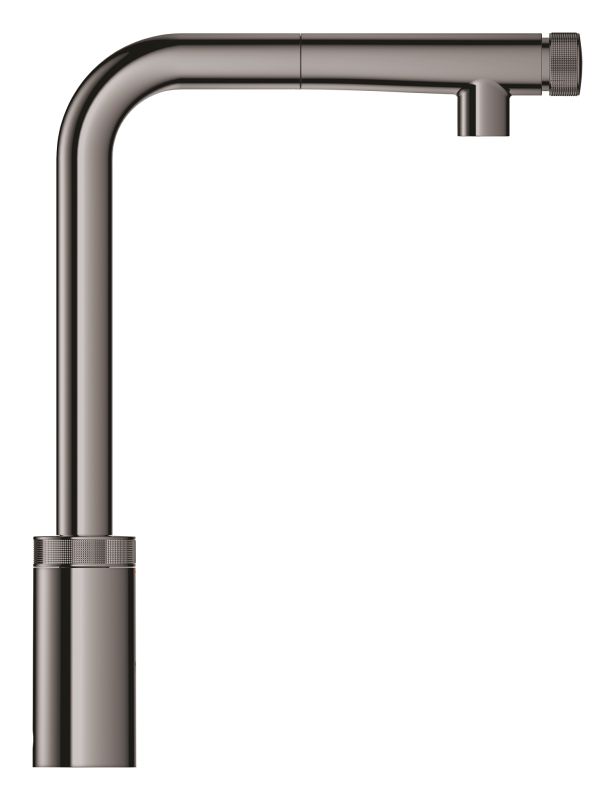 Змішувач для кухні Grohe Minta Smart Control, довж.виливу - 199мм, поворотний/витяжний, вентиль/кнопка, графіт