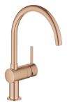 Змішувач для кухні Grohe Minta, довж.виливу - 223мм, поворотний, 1важіль, матовий теплий захід сонця