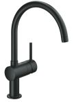 Змішувач для кухні Grohe Minta, довж.виливу - 223мм, поворотний, 1важіль, чорний оксамит