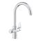 Смеситель для кухни Grohe Start Curve, дл.излива - 223мм, поворотный, 1+1фильтр, хром