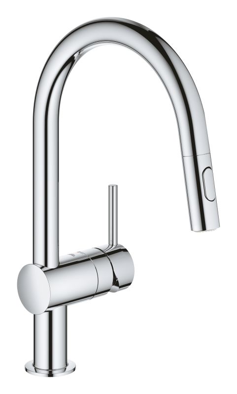 Смеситель для кухни Grohe Vento Dual Spray, дл.излива - 223мм, поворотный/вытяжной, 1рычаг, хром