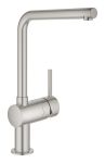 Змішувач для кухні Grohe Vento, довж.виливу - 210мм, поворотний, 1важіль, супер сталь
