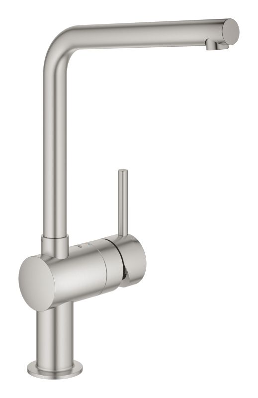 Змішувач для кухні Grohe Vento, довж.виливу - 210мм, поворотний, 1важіль, супер сталь
