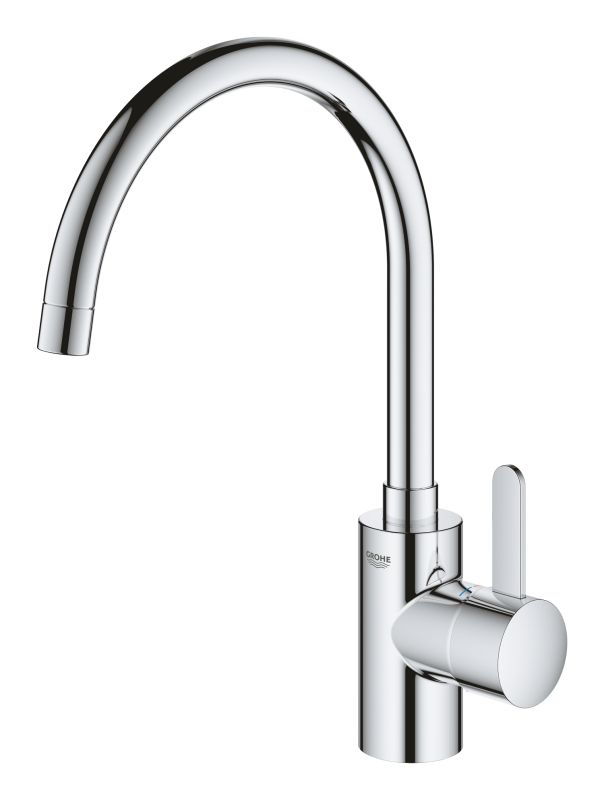 Змішувач для кухні Grohe Via Cosmo, довж.виливу - 224мм, поворотний, 1важіль, хром
