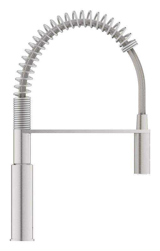 Смеситель для кухни Grohe Via Cosmo, дл.излива - 236мм, поворотный/гибкий, 1рычаг, супер сталь