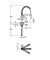 Смеситель для кухни Grohe Via Cosmo, дл.излива - 236мм, поворотный/гибкий, 1рычаг, хром