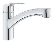Змішувач для кухні Grohe Via, довж.виливу - 227мм, поворотний/витяжний, 1важіль, хром