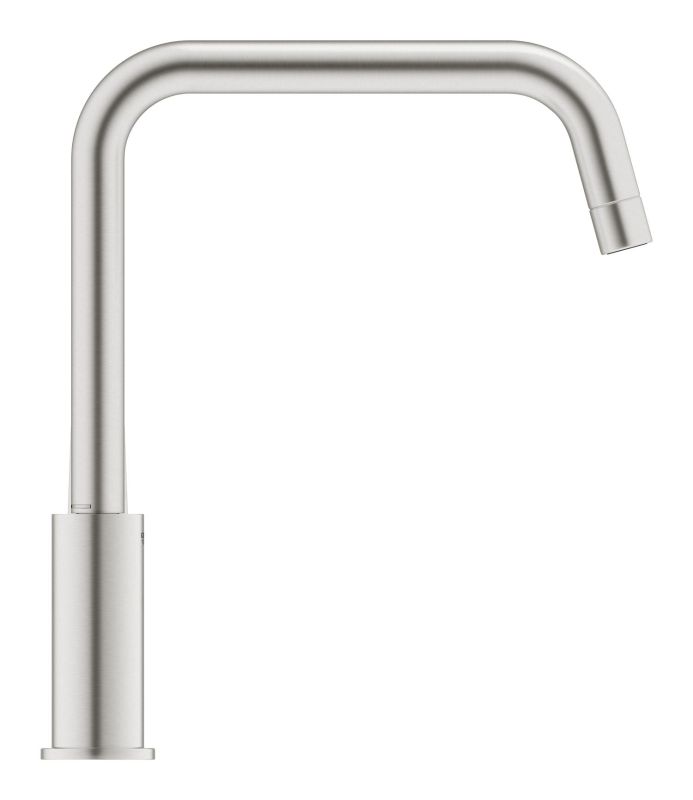 Змішувач для кухні Grohe Via, довж.виливу - 228мм, поворотний, 1важіль, супер сталь