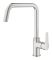 Змішувач для кухні Grohe Via, довж.виливу - 228мм, поворотний, 1важіль, супер сталь
