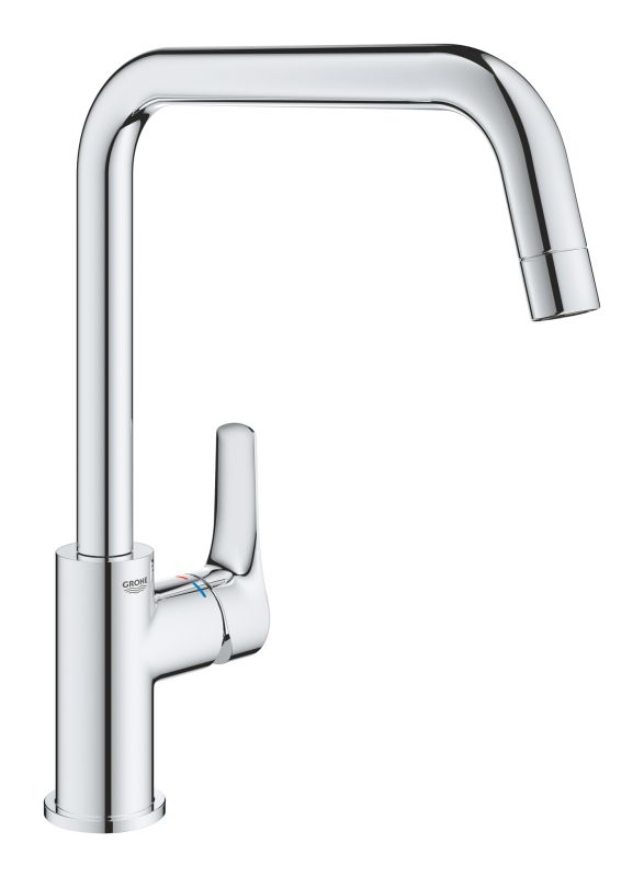 Смеситель для кухни Grohe Via, дл.излива - 228мм, поворотный, 1рычаг, хром