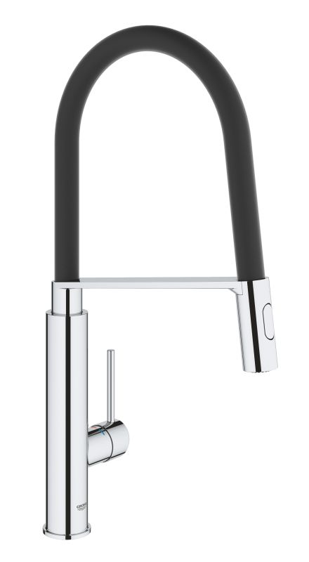 Смеситель для кухни Grohe Viamo, дл.излива - 235мм, поворотный/гибкий, 1рычаг, хром