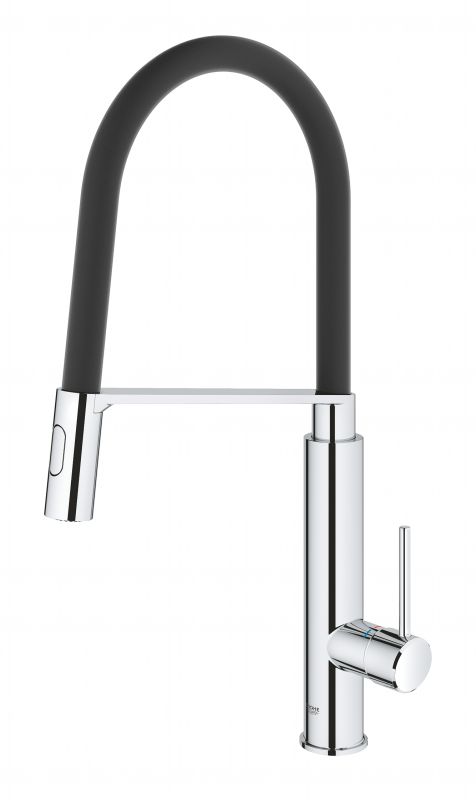 Смеситель для кухни Grohe Viamo, дл.излива - 235мм, поворотный/гибкий, 1рычаг, хром