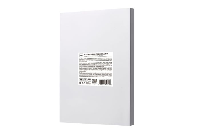 Пленка для ламинирования A4 2E, глянцевая поверхность, 75 мкм, 100шт