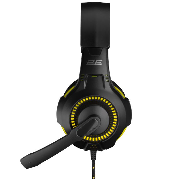 Гарнітура ігрова 2E GAMING HG300, mini-jack/dual 3.5мм, LED, 2м, чорний