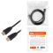 Кабель HDMI (M/M) 2Е 2м, 2.0, Slim High Speed Aluminum, черный