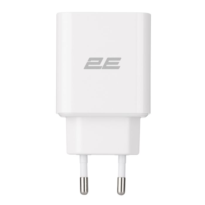 Зарядний пристрій мережевий 2E 20Вт USB-C PD, білий