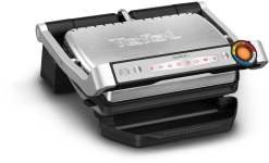 Гриль Tefal прижимной OptiGrill+ 2000Вт, темп. режимов-4, съёмные пластины, металл