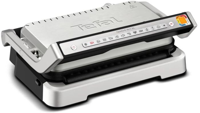 Гриль Tefal прижимной OptiGrill 4in1 XL 2200Вт, темп. режимов-4 съёмные пластины, металл