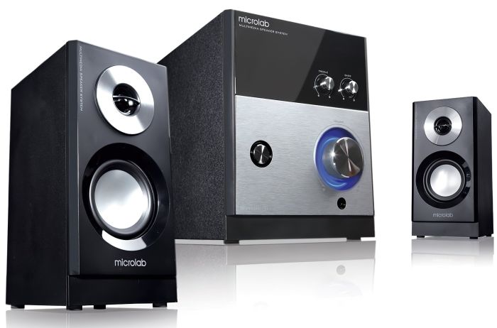 Акустическая система MICROLAB  2.1, 59W, mini-jack, черный Microlab M-880