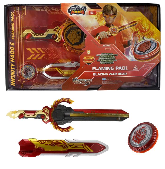 Волчок Infinity Nado VI Flaming Pack Пылающий Боевой Медведь (Blazing War Bear)