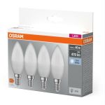 Набір ламп 4шт OSRAM LED E14 4.9Вт 4000К 470Лм B40